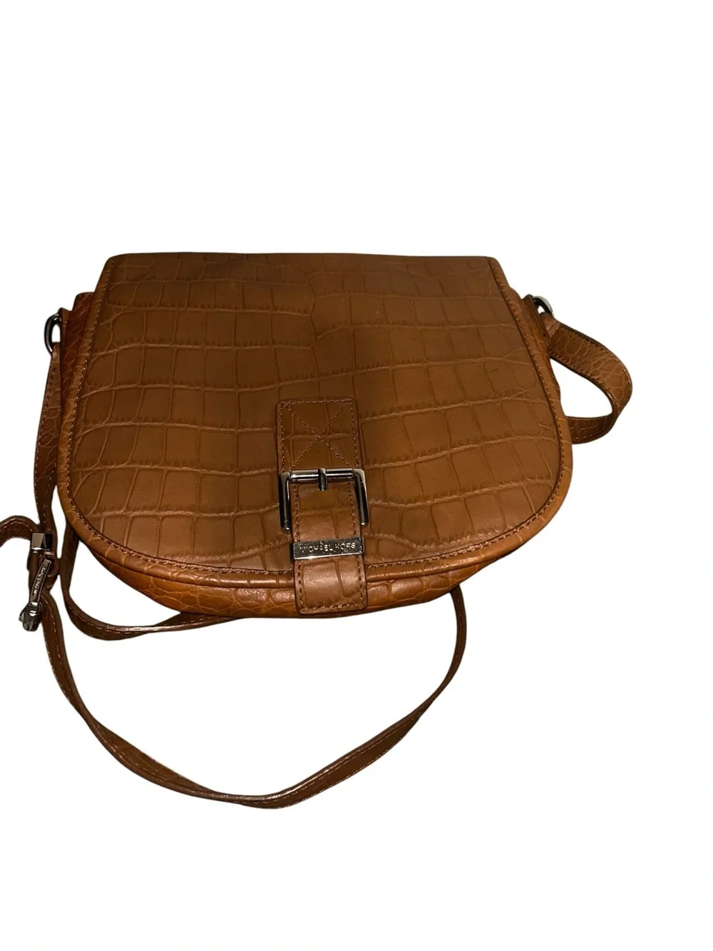 Michael kors croc embossed crossbody - Picture 1 of 6
